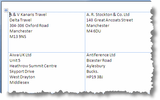 Mail merge labels with Microsoft Office