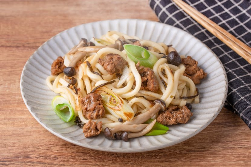 大豆のお肉の和風焼きうどん レシピ マルコメ