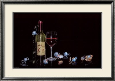 7 Deadly Zins Framed Art Poster Print by Michael Godard, 34x24 