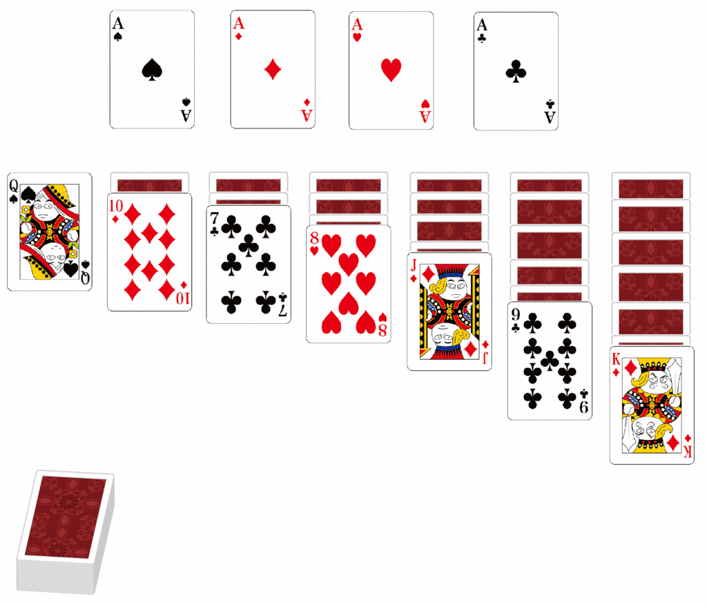 ソリティア クロンダイク のルールと遊びかた トランプの遊び方