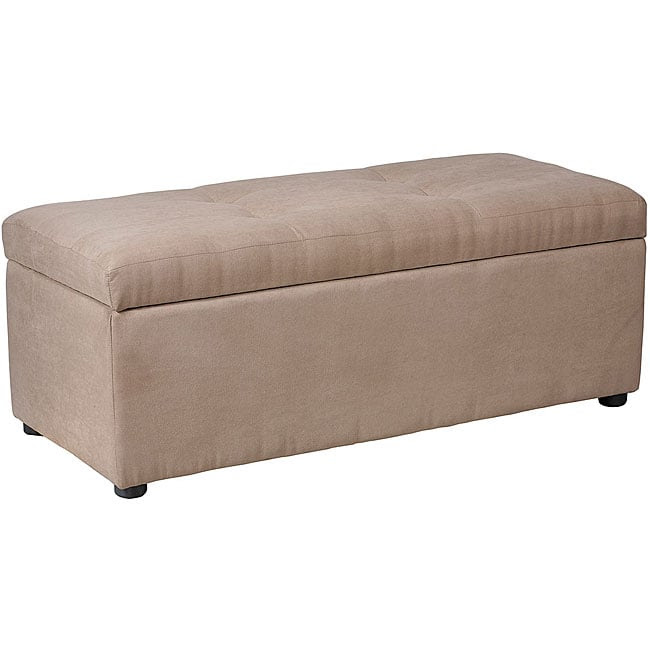Mocha Microfiber Hingedstorage Ottoman Bench 11610509 Overstock.com Shopping Great Deals Mocha Microfiber Hingedstorage Ottoman Bench 11610509 Overstock.com Shopping Great Deals