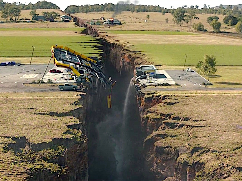 san andreas earthquake chasm