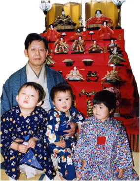 男の着物ひな祭り