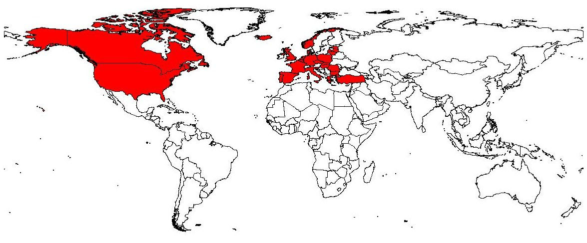 státy nato mapa NATO státy nato mapa
