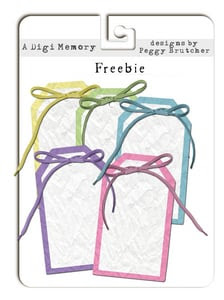 Crumpled tags Freebie