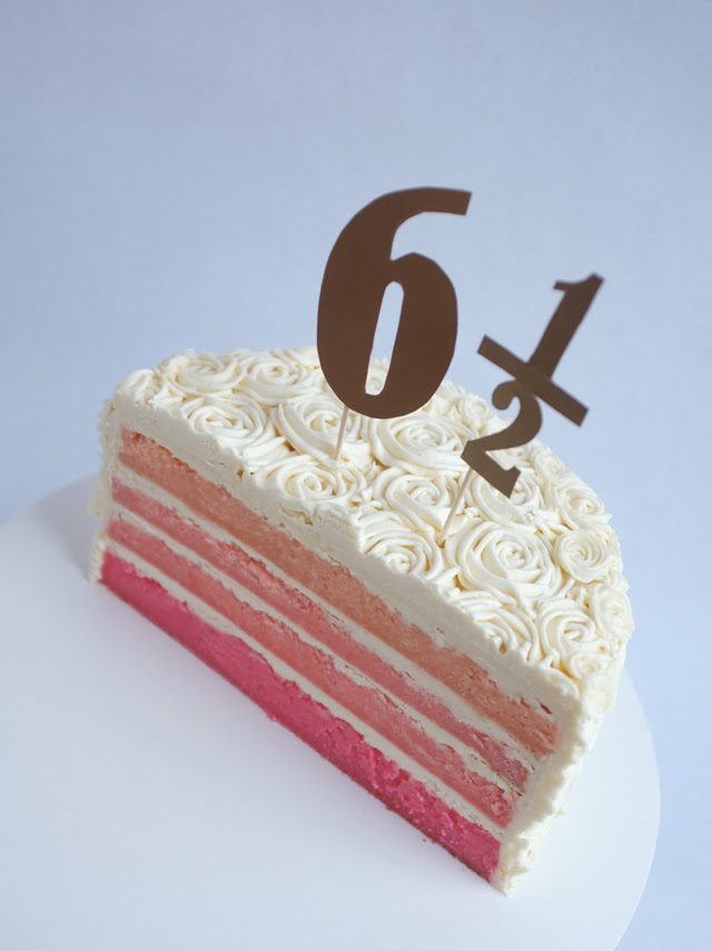 Baked Half Birthday Cake Alana Jones Mann