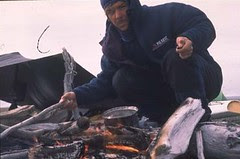 Cooking over a fire
