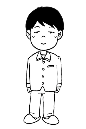 パジャマ姿で眠い顔をしている子ども 睡眠素材 無料イラスト配布サイトマンガトップ
