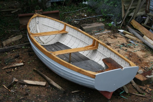 McGruer wooden clinker rowing boat for sale