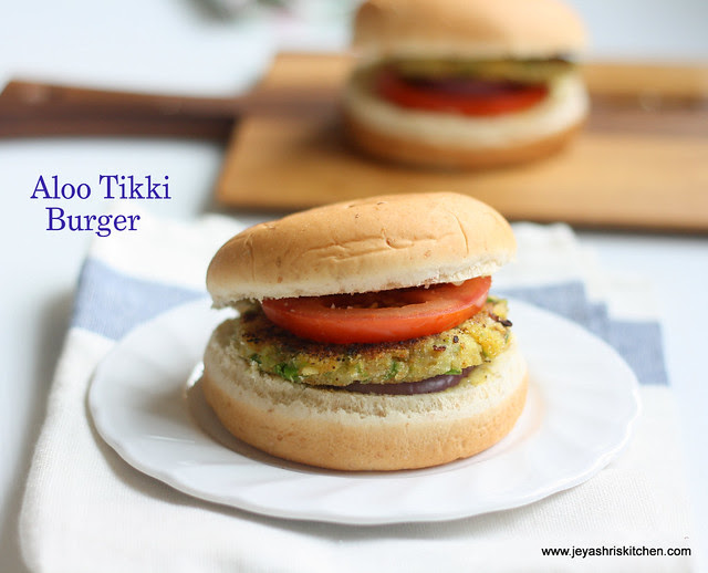 Aloo- tikki -burger