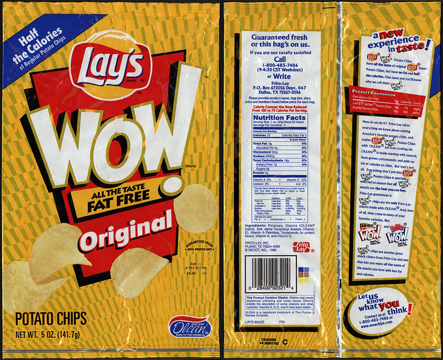 Frito-Lay - Lay's WOW Original potato chip bag - late 1990's | Flickr ...