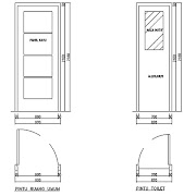 21+ Detail Ukuran Pintu Denah Rumah, Baru!