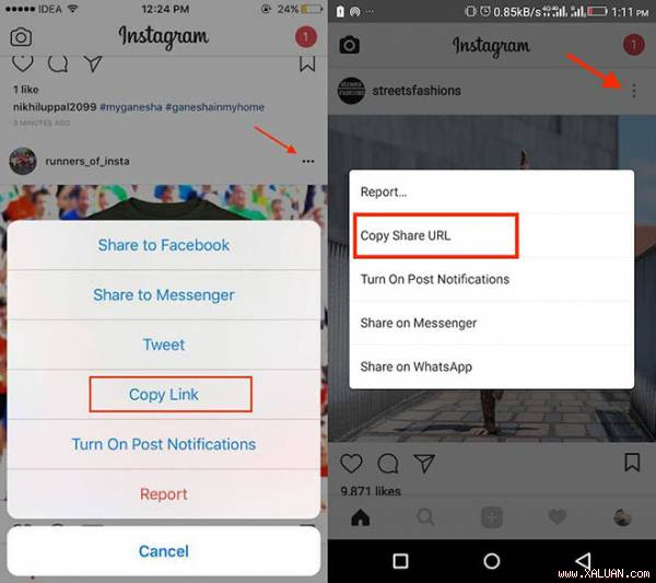 Cách ‘câu Like’ Facebook bằng bài đăng của người khác trên Instagram
