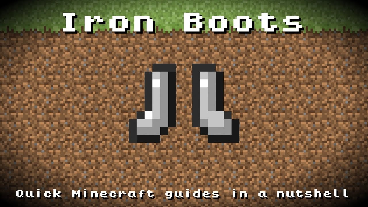 Minecraft - Iron Boots! Recipe, Item ID, Information! *Up 