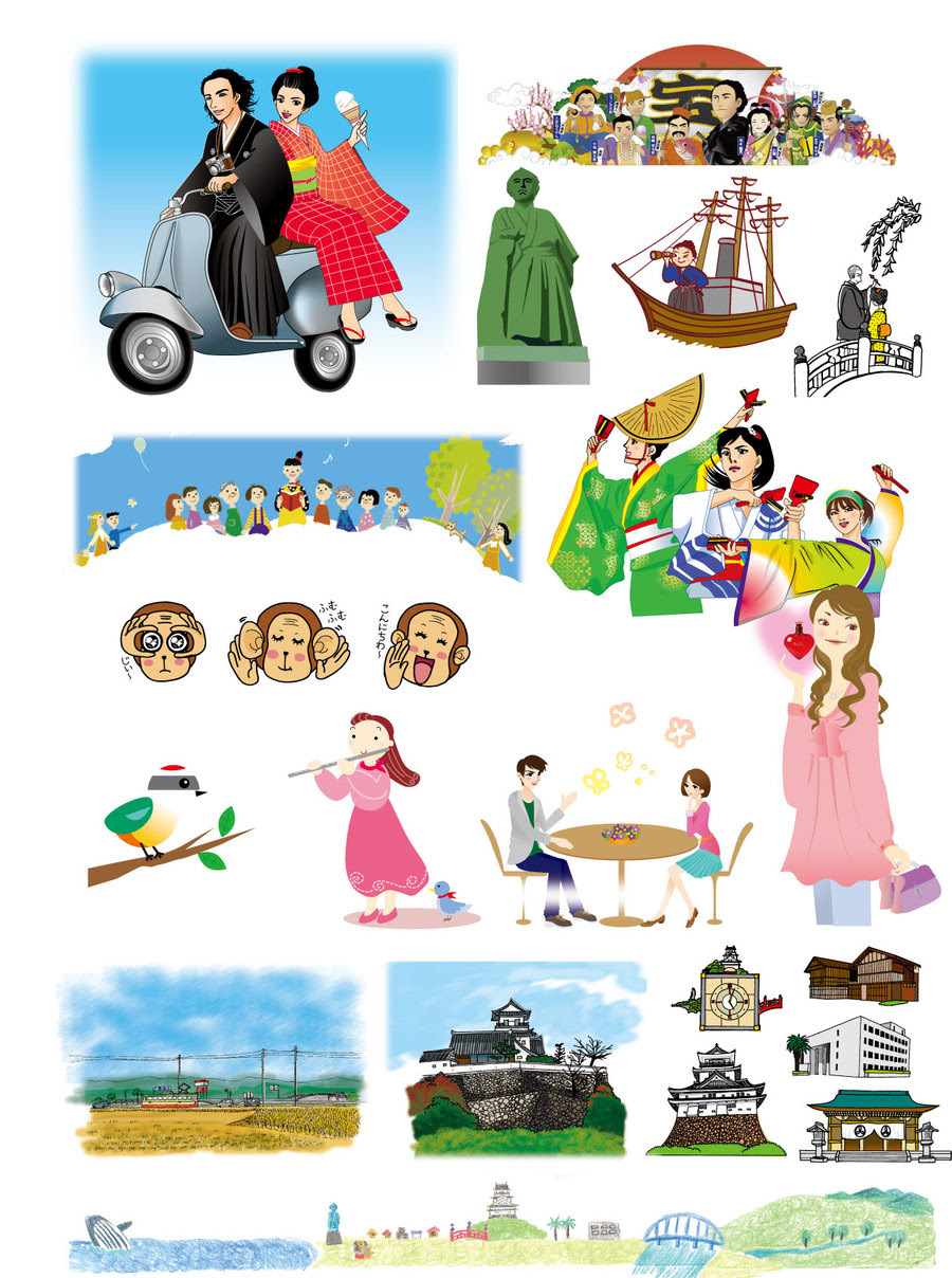 デザイン制作 イラスト キャラクター とさでん交通株式会社