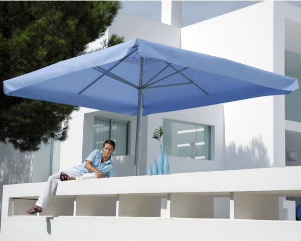 Riviera Rectangular Outdoor Umbrella - Outdoor Umbrellas - chicago ...