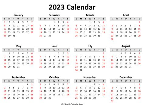 All sizes, even big 11x17, poster, and legal size. printable 2023 calendar landscape orientation