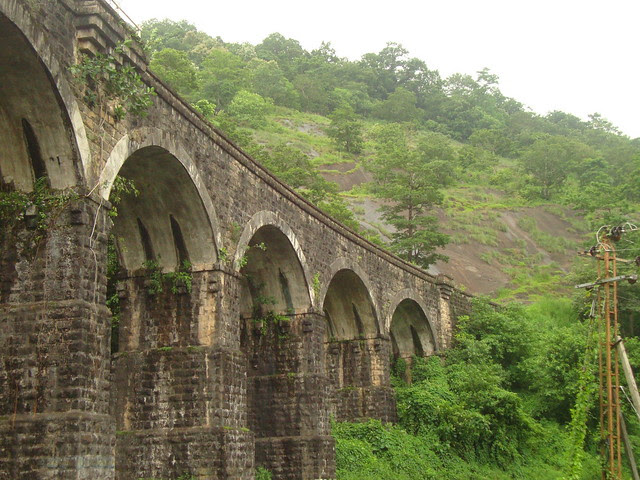 Pathimoonnu Kannara Palam (13 Arch Bridge) at Kazhuthurutti