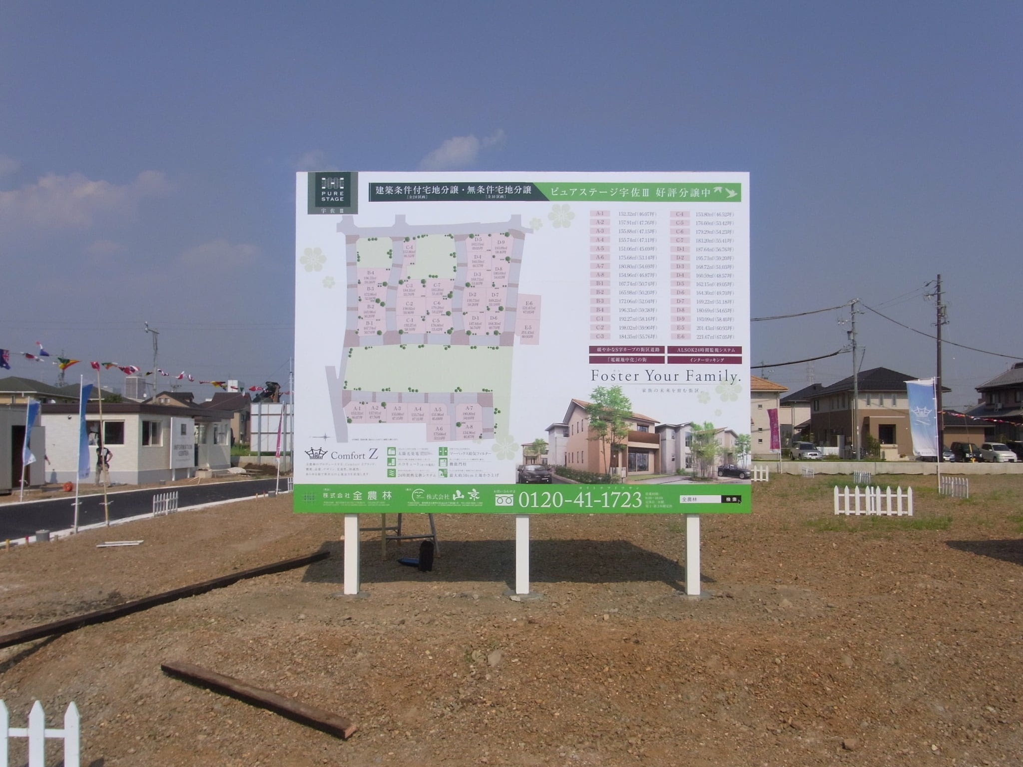 株式会社クラフト 短期用野立て看板 分譲地看板 イベント看板に最適