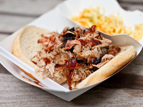 Big Bob Gibson's pulled pork sandwich