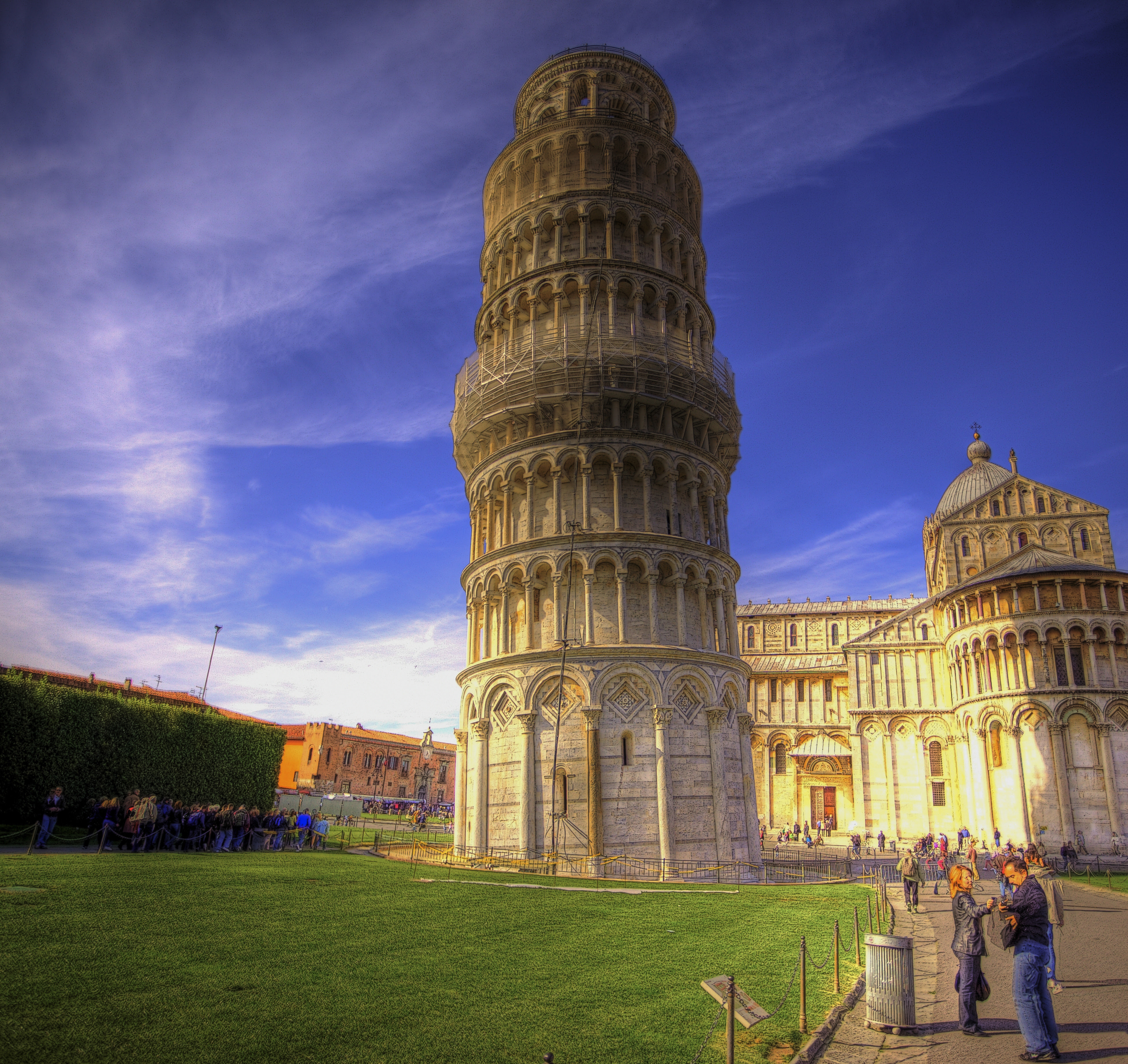 フリー画像 人工風景 建造物 建築物 塔 タワー ピサの斜塔 世界遺産 ユネスコ イタリア風景 Hdr画像 フリー素材 画像素材なら 無料 フリー 写真素材のフリーフォト