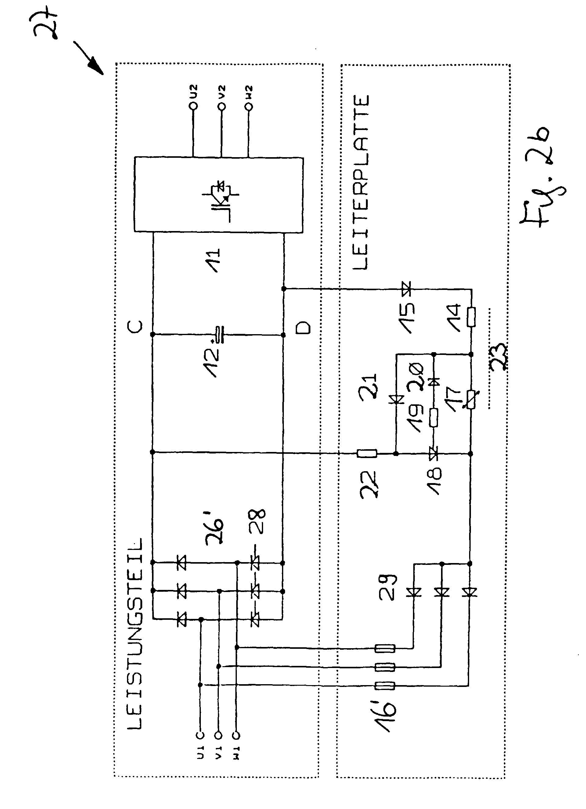 Patent EP1049238A2 - Elektrische Schaltung insbesondere für einen