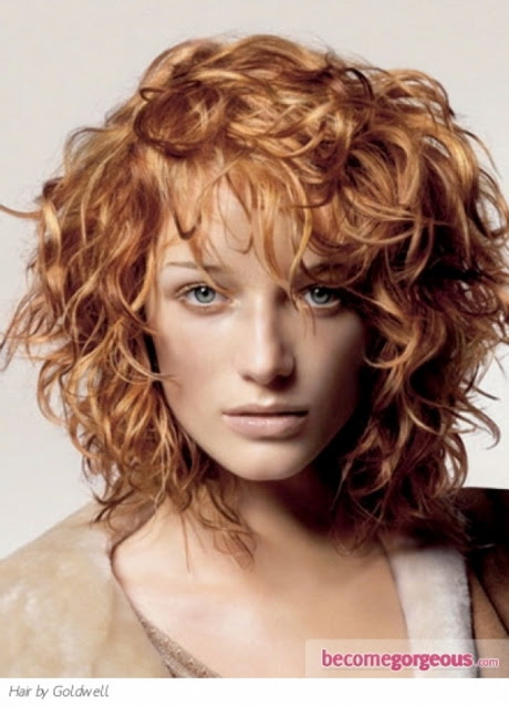 Curly medium length hairstyles 2015