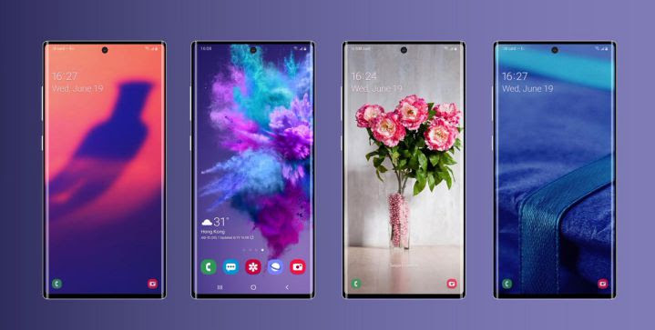Galaxy Note 10 実画面を想定した画像が登場