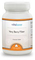 Very Berry Fiber Wafers Chewable - 120 Wafers by Vitabase