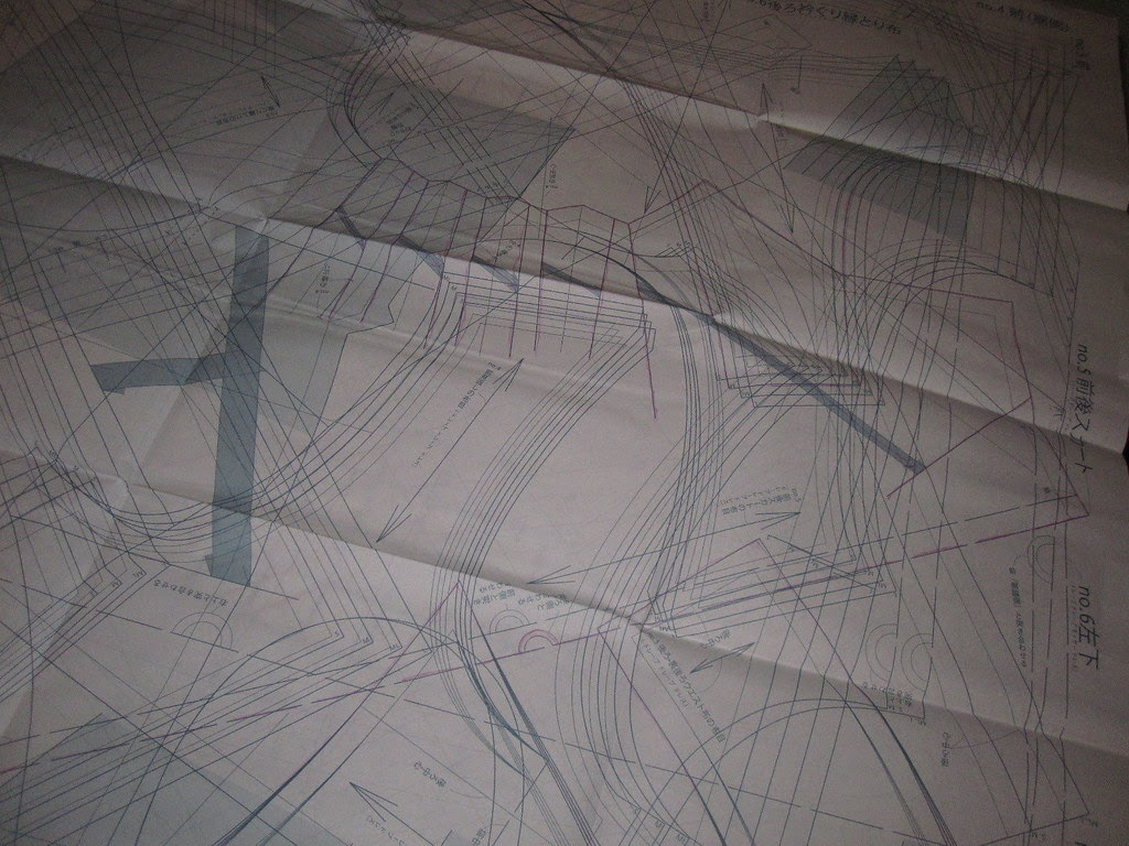 Pattern Sheet with Lines Marked