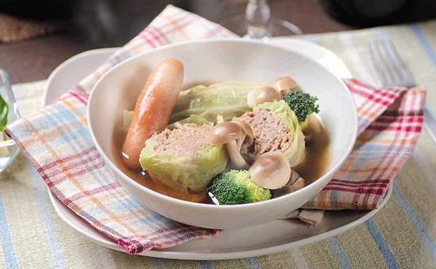 雪国しめじ恵み のぷりぷりロールキャベツ きのこのレシピ盛りだくさん きのこ料理検索サイト 雪国レシピ