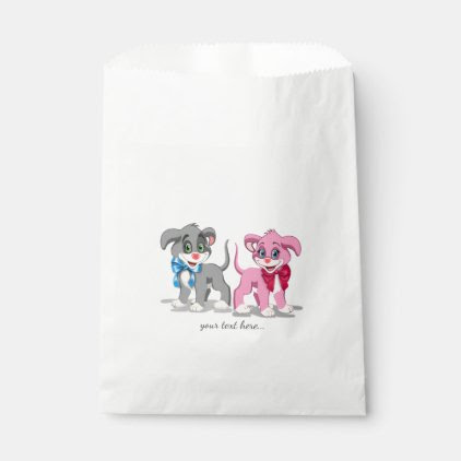 Heart Nose Puppies Cartoon Favor Bag
