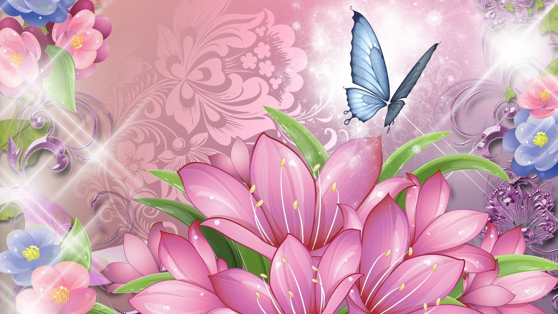 Pink Purple and Blue Wallpapers (73+ images)