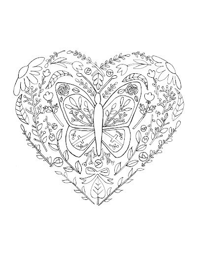 Heart Coloring Pages