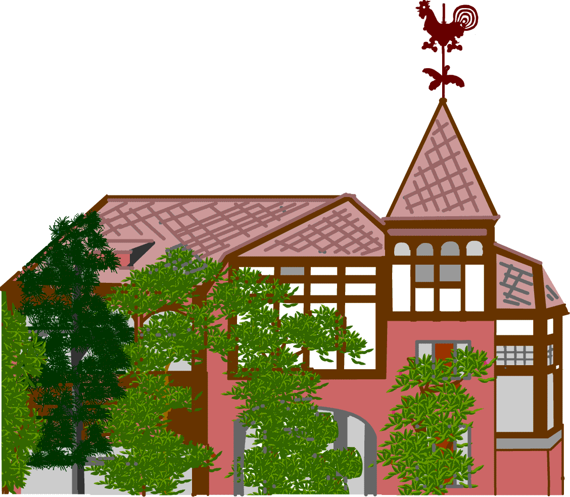 異人館 旧居留地 イラスト 神戸 無料