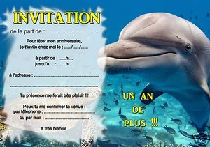 Invitation Anniversaire Oum Le Dauphin Shayne
