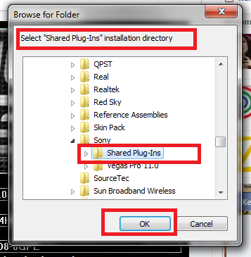 Sony Vegas Shared Plugins Folder
