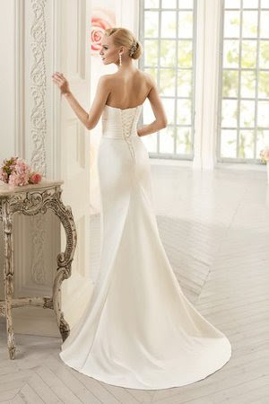 Abito Da Sposa Senza Spalline Cuore Seducente Sirena Tubino Gillne It