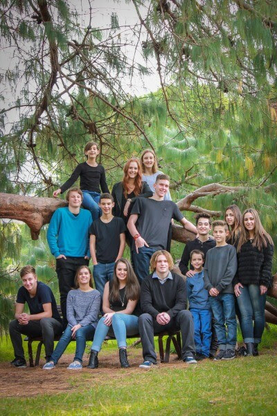 Image F- group tiered on tree