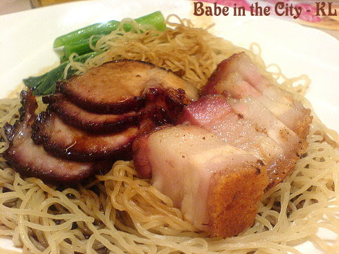 CI - char siu and siew yuk noodles