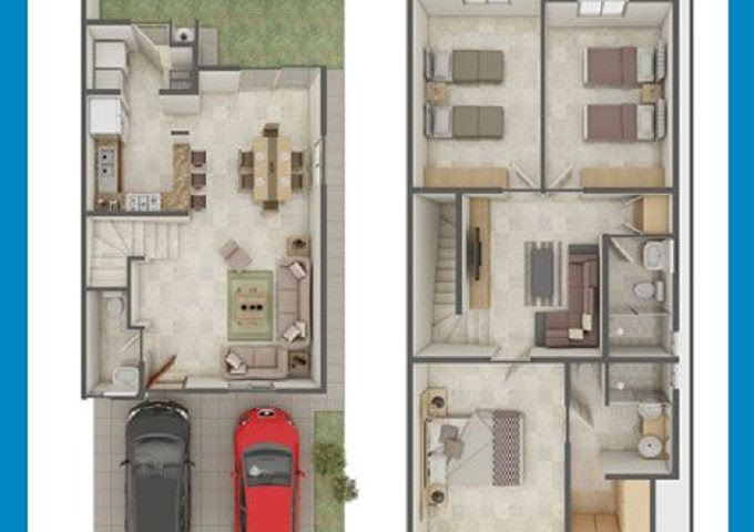 Desain Rumah Mungil 2 Lantai Buat Keluarga Baru Tazora Design