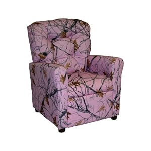 Amazon.com: Brazil Furniture 4 Button Back Child Recliner - True ...