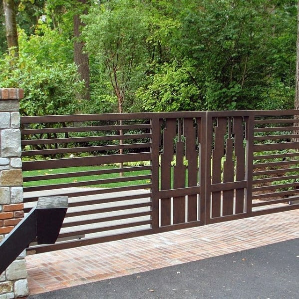 top 60 best driveway gate ideas - wooden and metal entrances
