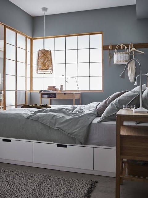 set bilik tidur ikea murah