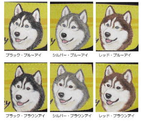 イガルーク Igaliouk 狼 北方犬種グッズショップ シベリアンハスキーグッズと雑貨 ハスキー３ｗａｙポーチ