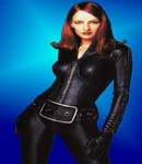 Uma Thurman full leather suit