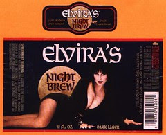 Elvira's Night Brew bottle labels