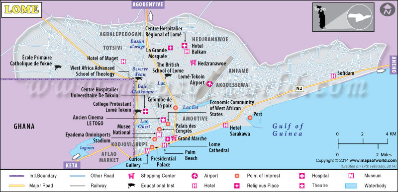 Lome Map | Maps
