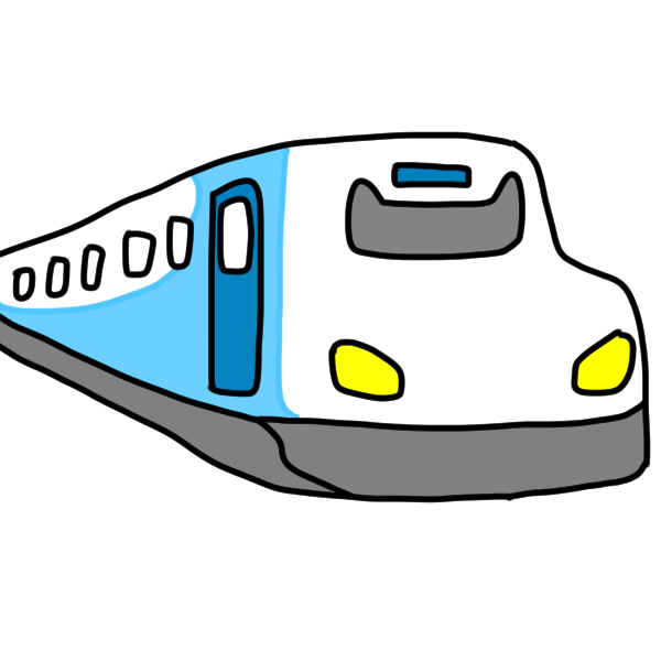 新幹線のイラスト かわいいフリー素材が無料のイラストレイン