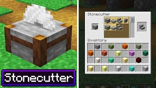 Minecraft 1 14 New Feature Stonecutter Returns Minecraftvideos Tv